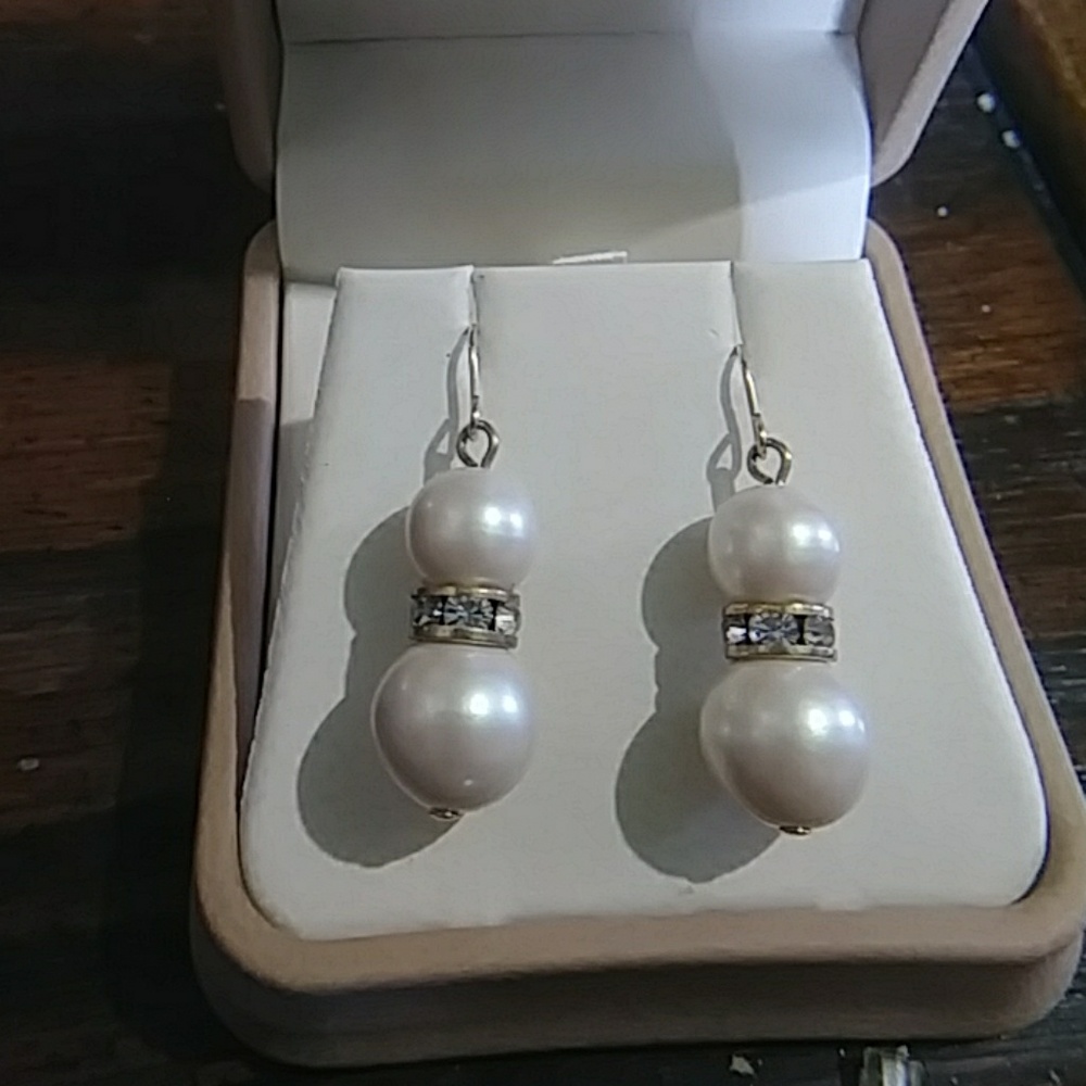 🌟🌟14K Gold Zirconia Dangle Earrings🌟🌟